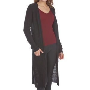 Ambiance Apparel Long Sweater with Pockets NWOT